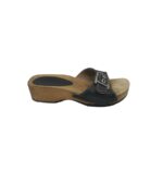 Saboti dama 38, piele, negru