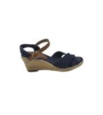 Sandale dama Tom Tailor, 40, material textil, bleumarin