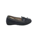 Mocasini dama 37, piele intoarsa, albastru