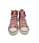 Tenisi dama Converse, 36, material textil, rosu alb - imagine 3
