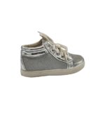 Tenisi dama 40, imitatie de piele, material textil, gri