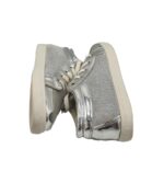 Tenisi dama 40, imitatie de piele, material textil, gri - imagine 4