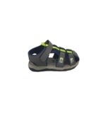 Sandale copii 28, imitatie de piele, material textil, gri