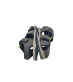 Sandale copii 28, imitatie de piele, material textil, gri - imagine 4