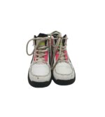 Adidasi copii 30, imitatie de piele, alb roz - imagine 3