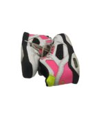 Adidasi copii 30, imitatie de piele, alb roz - imagine 4
