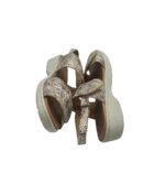 Sandale dama Caprice 36, piele, gri - imagine 4