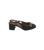 Sandale dama 38, imitatie de piele, negru