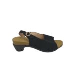 Sandale dama 40, imitatie de piele, negru