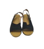 Sandale dama 40, imitatie de piele, negru - imagine 3