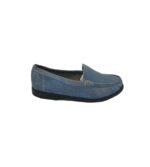 Mocasini dama 38, piele intoarsa, bleumarin