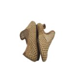 Mocasini dama H&M, 37, material textil, auriu - imagine 4