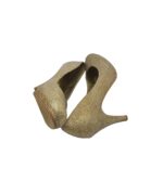 Pantofi dama Mode Queen, 38, material textil, auriu - imagine 4