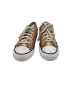 Tenisi dama Converse, 38, imitatie de piele, auriu - imagine 3