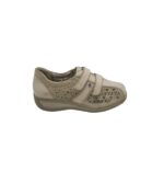 Pantofi dama Ara, 38, piele intoarsa, piele, alb gri