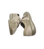 Pantofi dama Ara, 38, piele intoarsa, piele, alb gri - imagine 5