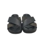 Saboti barbati Young Spirit, 43, imitatie de piele, negru - imagine 3