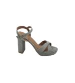 Sandale dama New Look, 38, material textil, gri