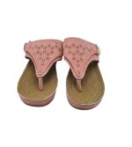 Saboti dama 40, imitatie de piele, roz - imagine 3