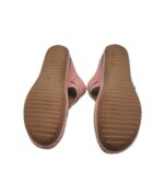 Saboti dama 40, imitatie de piele, roz - imagine 5