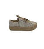 Tenisi dama 39, material textil, imitatie de piele, bej