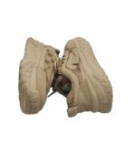 Adidasi dama Fashion, 36, imitatie de piele, material textil, bej - imagine 4