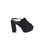 Sandale dama Asos, 36, material textil, negru
