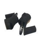 Sandale dama Asos, 36, material textil, negru - imagine 4