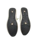 Adidasi dama 38, imitatie de piele, material textil, alb verde - imagine 5