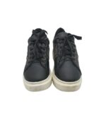 Adidasi dama  38, imitatie de piele, negru - imagine 3