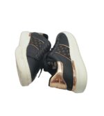 Adidasi dama  38, imitatie de piele, negru - imagine 4