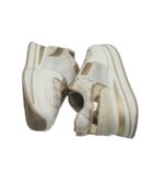 Adidasi dama 38, imitatie de piele, material textil, alb - imagine 4