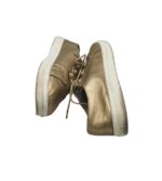 Adidasi dama 38, imitatie de piele, auriu - imagine 4