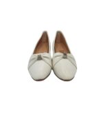 Balerini dama 38, imitatie de piele, alb - imagine 3