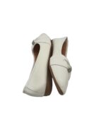 Balerini dama 38, imitatie de piele, alb - imagine 4