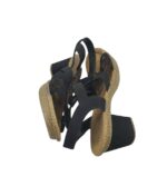 Saboti dama Rieker, 41, imitatie de piele, material textil, negru - imagine 4