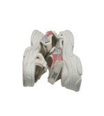 Sandale copii  38, imitatie de piele, material textil, alb - imagine 4