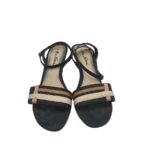 Sandale dama Gino Ventori, 38, material textil, negru - imagine 3