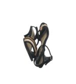 Sandale dama Gino Ventori, 38, material textil, negru - imagine 4