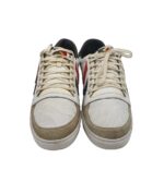 Tenisi barbati Hummel, 45, piele intoarsa, piele, alb - imagine 3