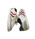 Tenisi barbati Hummel, 45, piele intoarsa, piele, alb - imagine 4