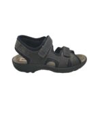 Sandale barbati Jomos, 45, material textil, piele, negru