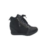 Adidasi dama Tamaris, 38, material textil, negru (talpa falsa)