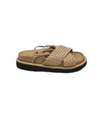 Saboti dama River Island, 38, imitatie de piele, bej