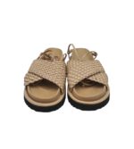 Saboti dama River Island, 38, imitatie de piele, bej - imagine 3