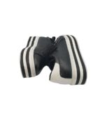 Adidasi dama Ideal Shoes, 38, imitatie de piele, negru - imagine 4