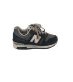 Adidasi barbati New Balance, 42, piele intoarsa, material textil, gri negru