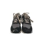 Adidasi barbati New Balance, 42, piele intoarsa, material textil, gri negru - imagine 3