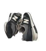 Adidasi barbati New Balance, 42, piele intoarsa, material textil, gri negru - imagine 4