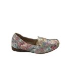 Mocasini dama 40, imitatie de piele, multicolor